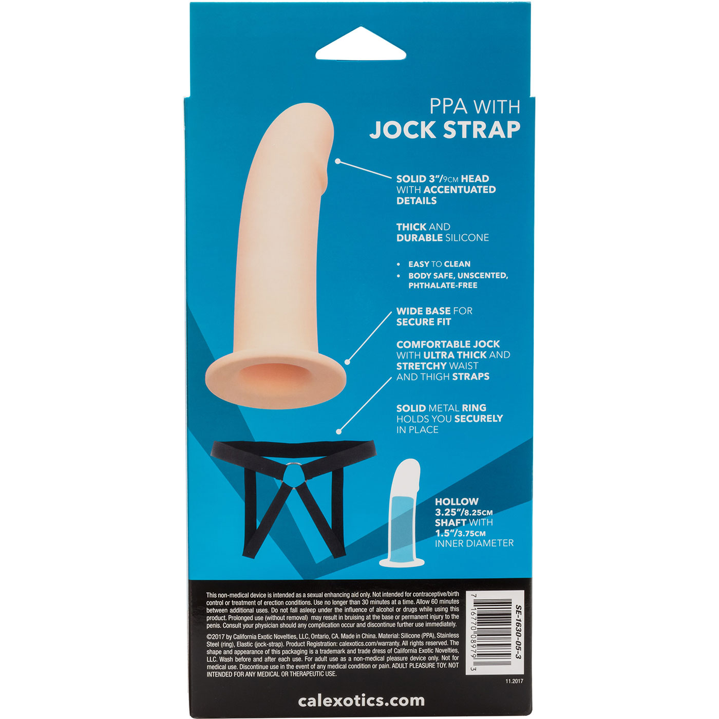Vanilla Silicone PPA With Jock Strap - Box, Back