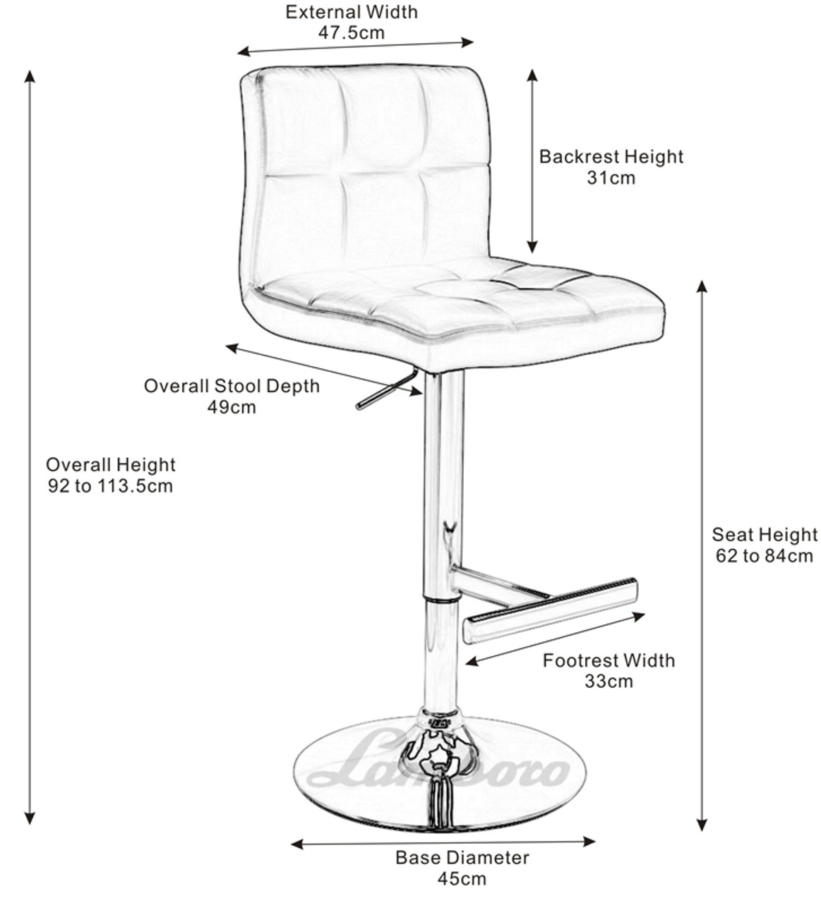Allegro Kitchen Bar Stool Black Breakfast Stools Allegro Bar Stool Black