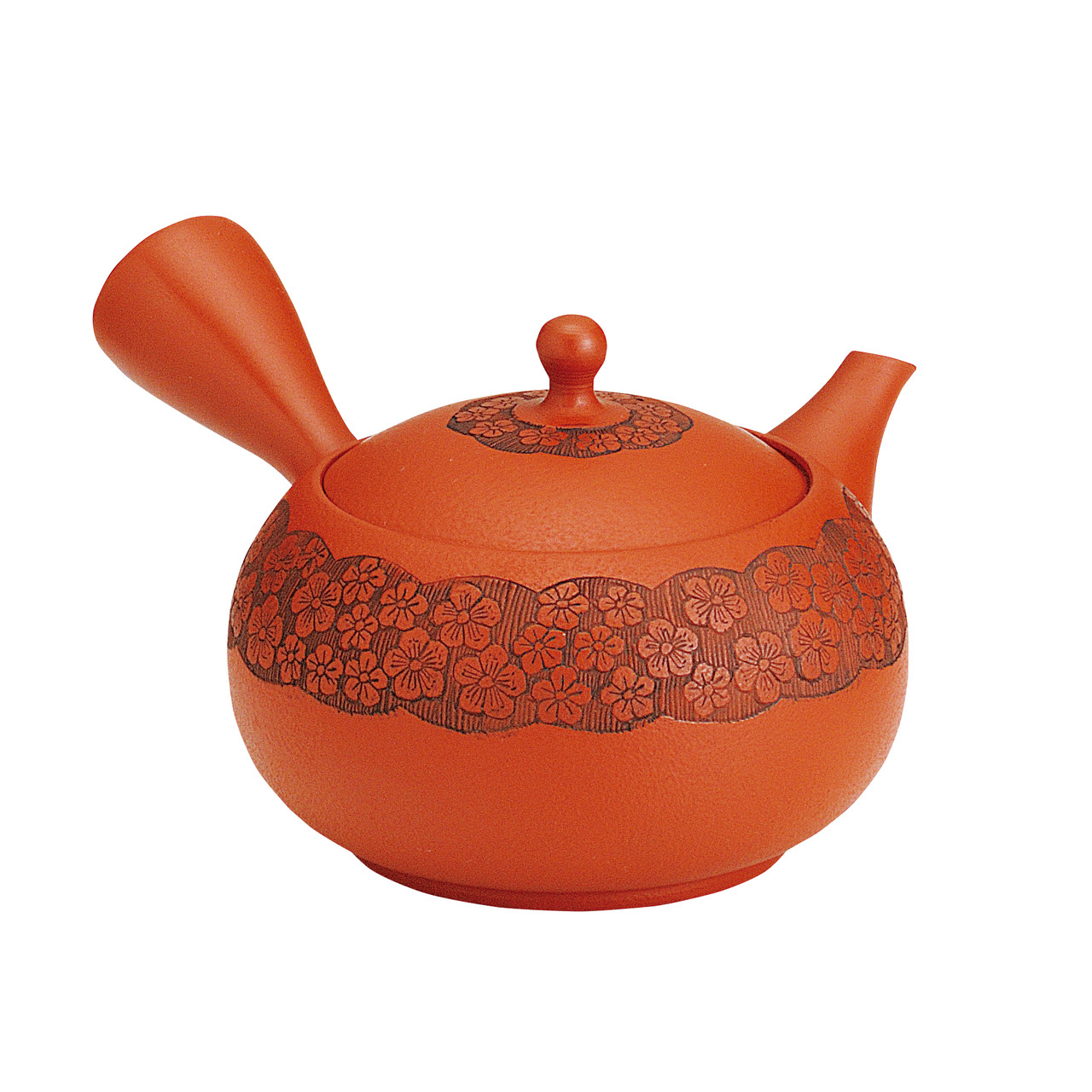 Tokoname Pottery FLORAL Japanese Kyusu tea pot 280cc Ceramic Mesh