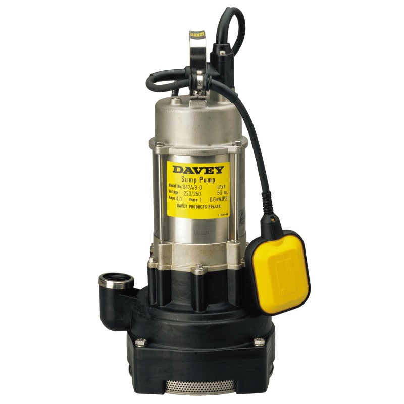 Davey D42A/B Submersible Pump 130L/Min, 32m Lift (500/150mm) - 4 Pumps