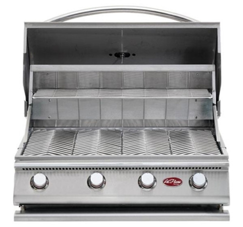 Cal Flame G4 grill hood open Cal Flame G4 grill hood open