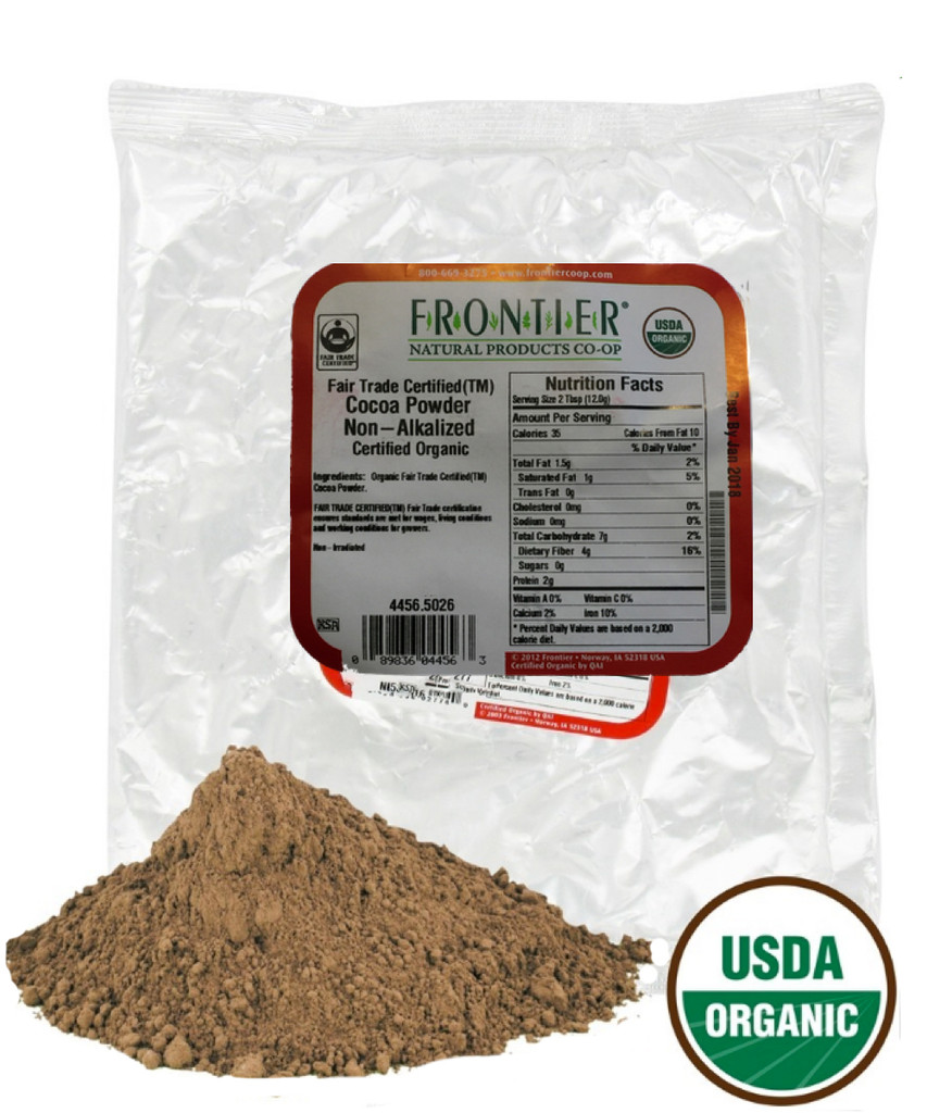Free Trade. Certified Organic.. Nothing added. No Sugar. Pure Dutch Cocoa.