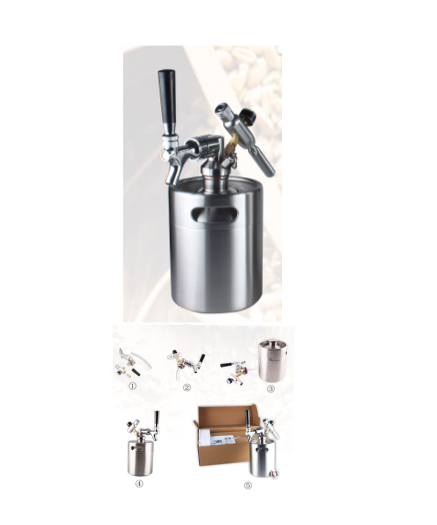 Pressurized Mini-Keg. Great for Traveling, Games, Parks, Tail Gating