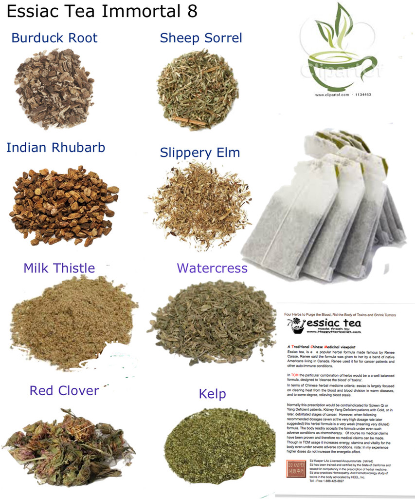 essiac 8 Immortal herbs. Original essiac p[lus 4 special herbs