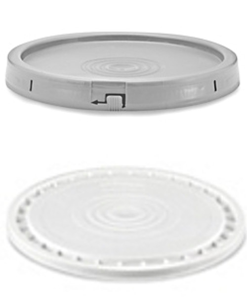 Fits 3 1/2, 5, and 7 Gallon Plastic HDPE Buckets Secure Seal for food and liquids