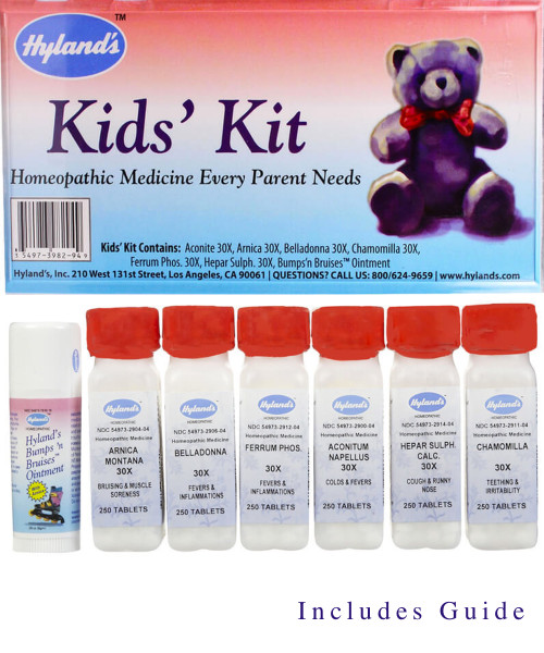 Hyland's Kids Kit 7 bottles with 250 tablets per bottle