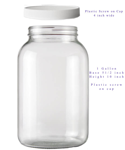 Glass Jars, Great for Storage, brewing or fermenting.