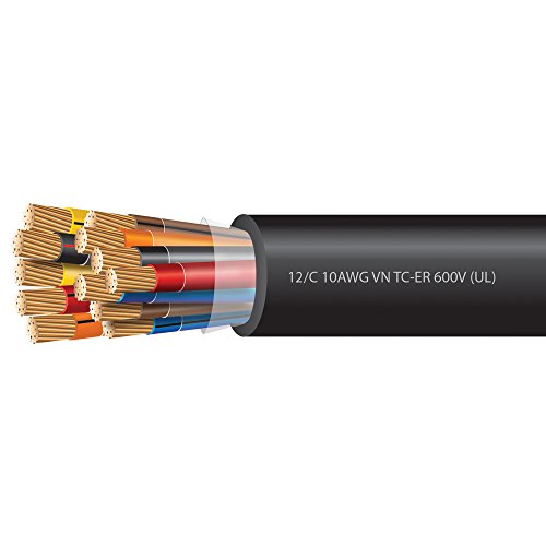 10 awg 12 conductor vntc tray cable 600 volts ul welding cable gauge chart