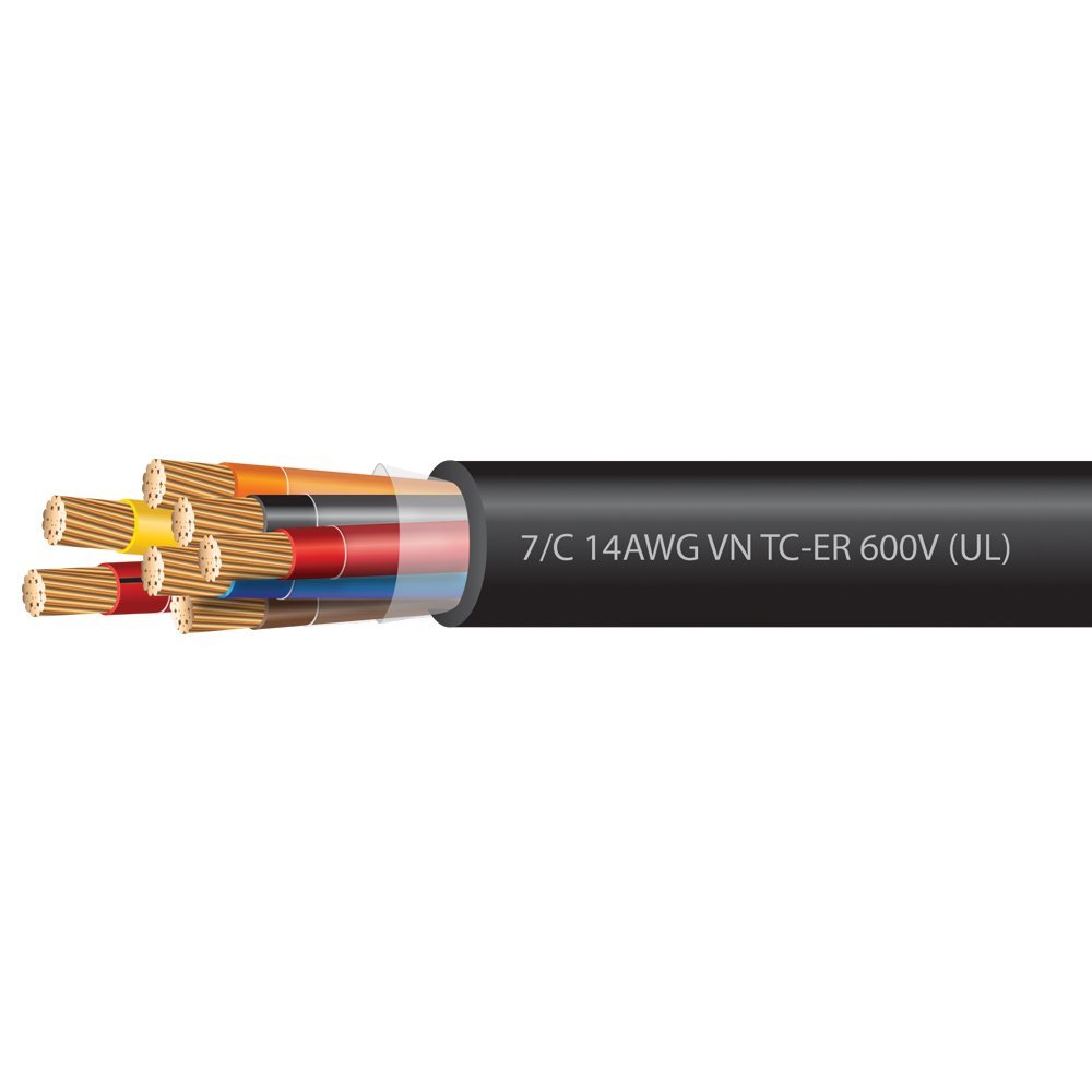 14 AWG 7 Conductor VNTC Tray Cable 600 Volts (UL) Electrical Wire