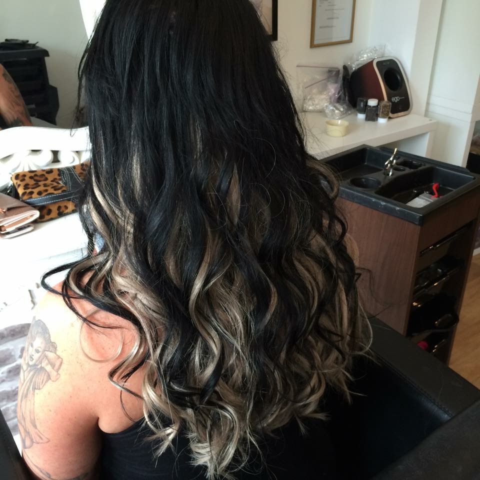 Black To Grey Ombre Hair Extensions Prestige Hair Extensions