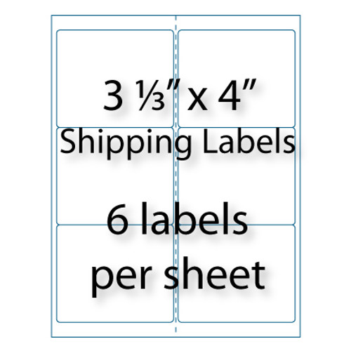 Shipping Labels 3 1 3 X 4 10 up Avery 5164 Compatible