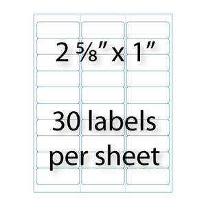 Address Labels 2 5/8 quot x 1 quot 30 up Avery® 5160 Compatible Stik2It