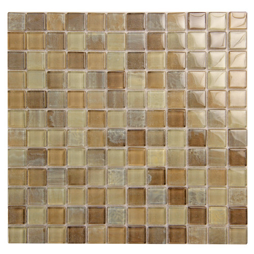Extant Beige 1x1 inch Pool Mosaic Glass Tile