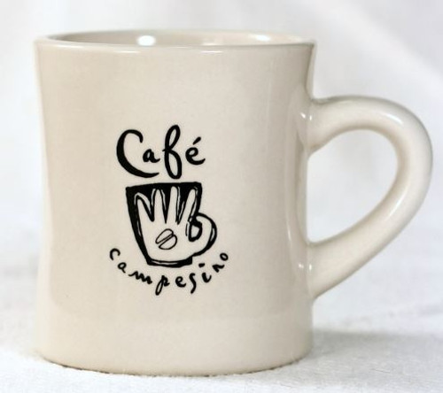 White Cafe Campesino Diner Mug