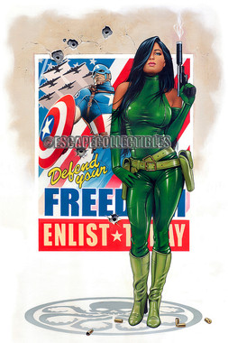 Dave Nestler Target Practice Signed Comic Book Art Print