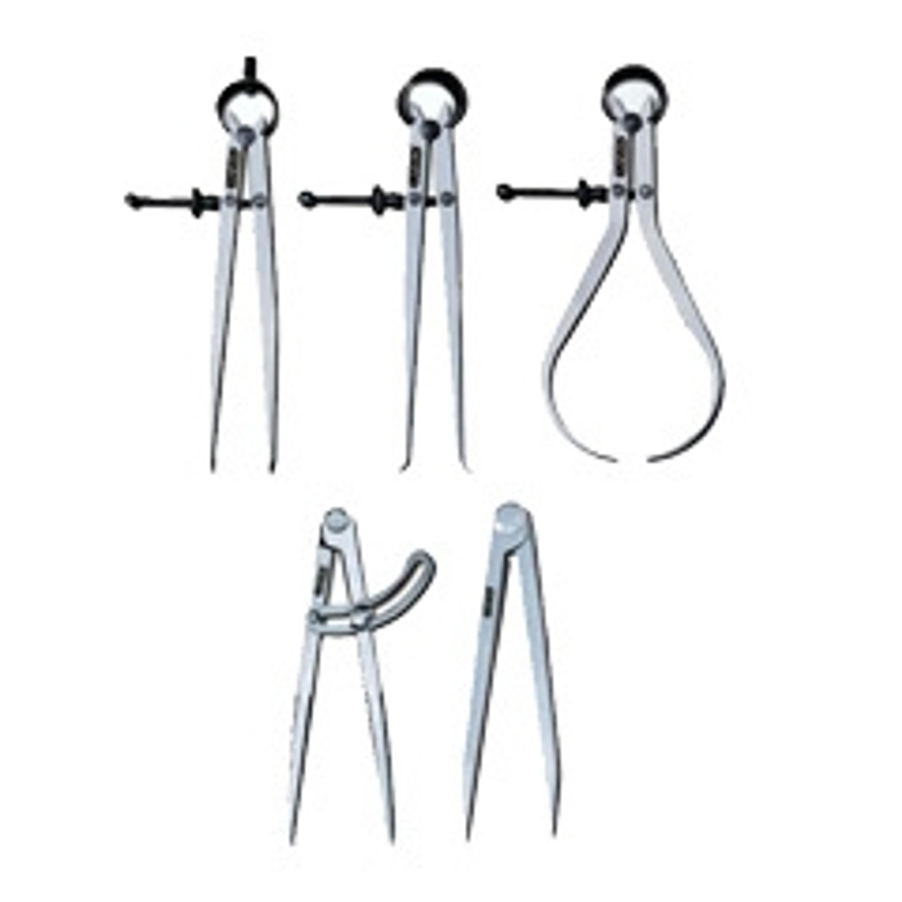 LPR TOOLMAKERS CENTER SPRING CALIPERS DIVIDERS JENNY OUTSIDE INSIDE