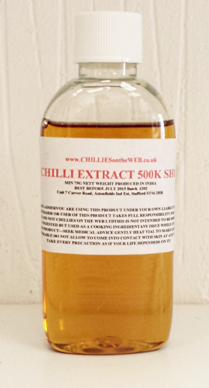 Chilli Extract 500K SHU Chillies on the 