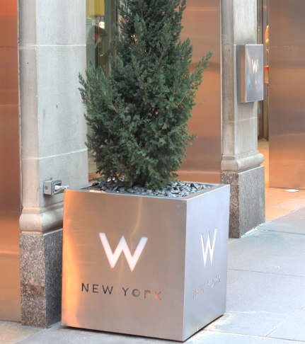 Stainless Steel Planters W Hotel