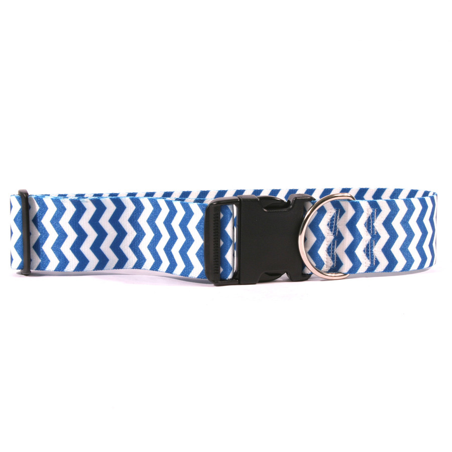 2 Inch Wide Chevron Blueberry Dog Collar by Yellow Dog Design. Order ...