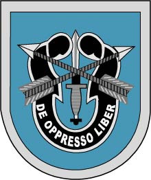 STICKER U S ARMY FLASH 9TH SPECIAL FORCES GROUP - M.C. Graphic Decals