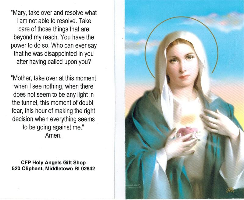 Prayer Of Confidence To Blessed Virgin Mary 3165