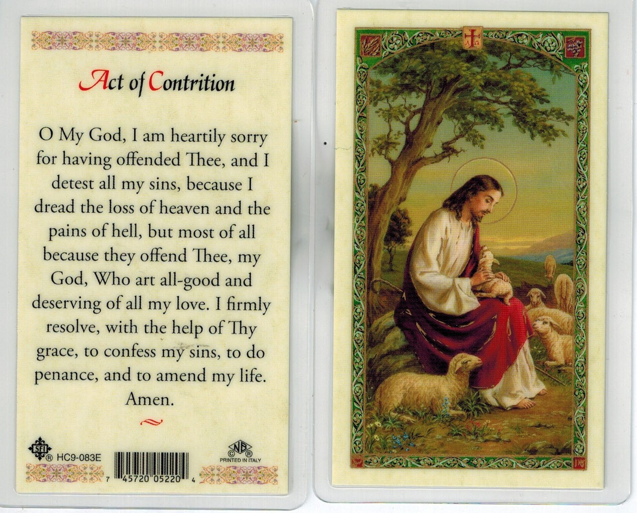 Act Of Contrition Laminated Prayer Card   Act Of Contrition  08620.1453821526.1280.1280 