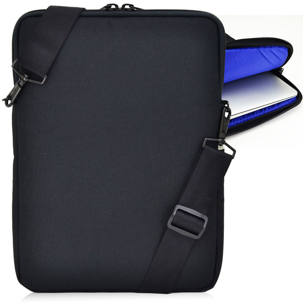 Essential Gear Vertical Padded Sleeve Slip Case with Removable Strap for Laptop 13 inch, Macbook ...