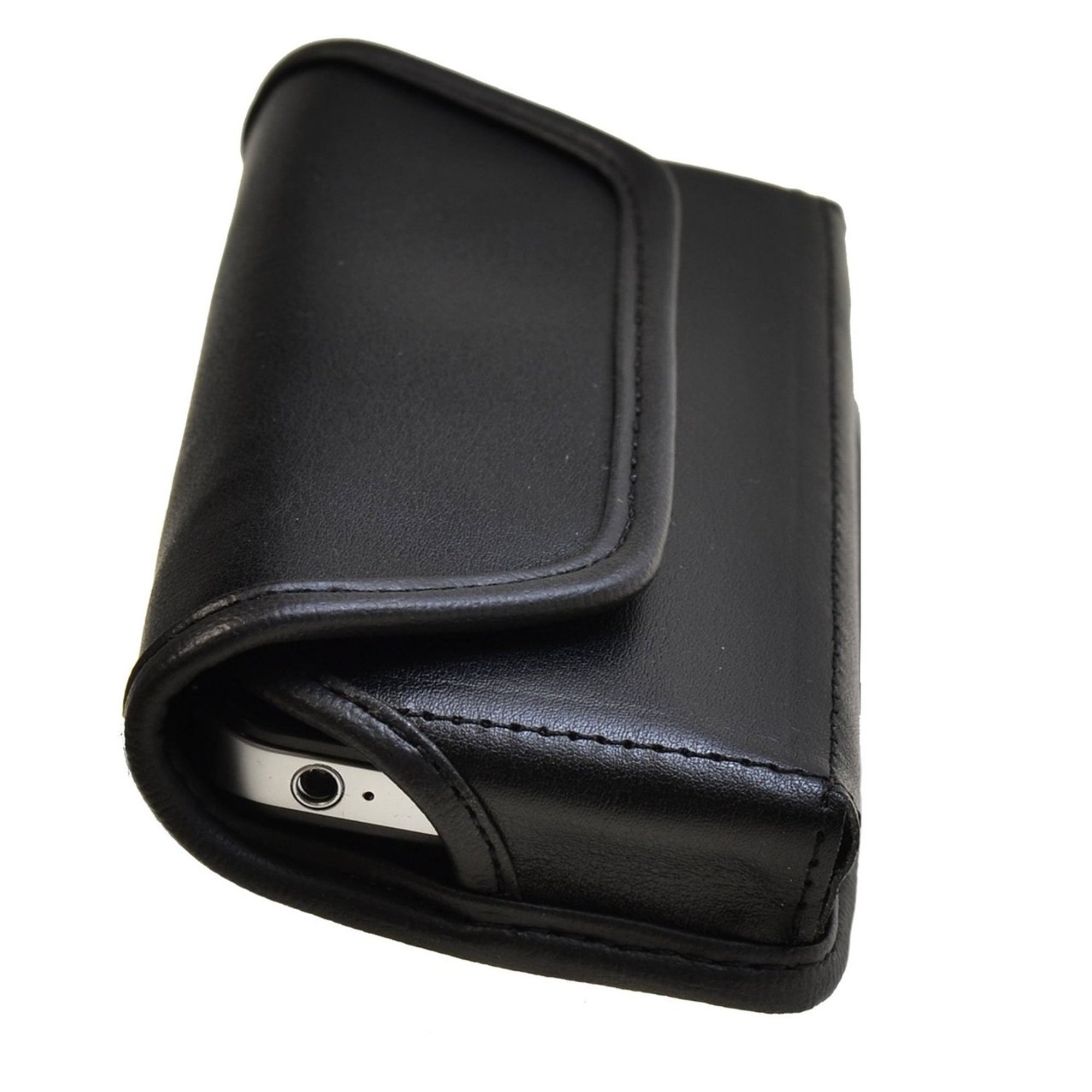 iPhone 5/5S/SE Horizontal Leather Fixed Clip Holster