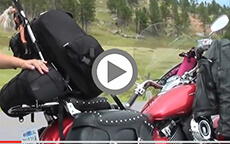 Motorcycle Sissybar Bags Customer Video