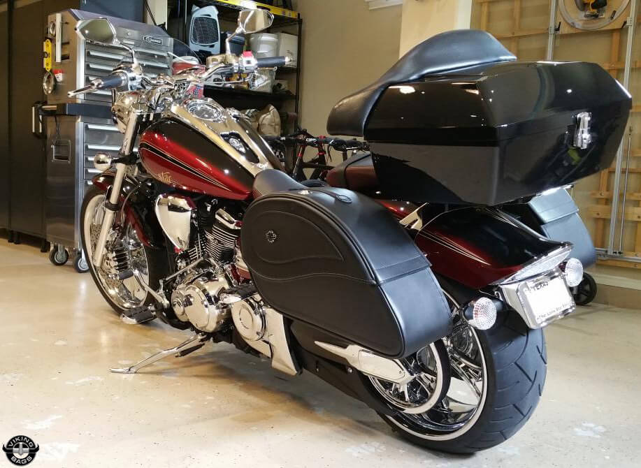 yamaha road star hard saddlebags for sale