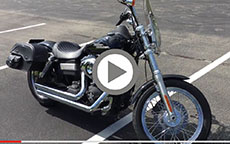 Harley-Davidson '08 Dyna Street Bob Motorcycle Leather Saddlebags