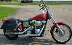 Cherry's '02 Harley-Davidson Dyna Wide Glide w/ Warrior Series Motorcycle Saddlebags