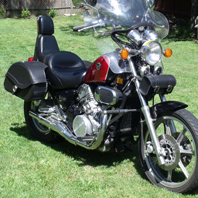 Chris Cochran's 2006 Kawasaki Vulcan 750 w/ Armor Series Motorcycle Saddlebags