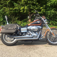 Chuck Brown's '08 Harley-Davidson Dyna Low Rider w/ Warrior Motorcycle Saddlebags