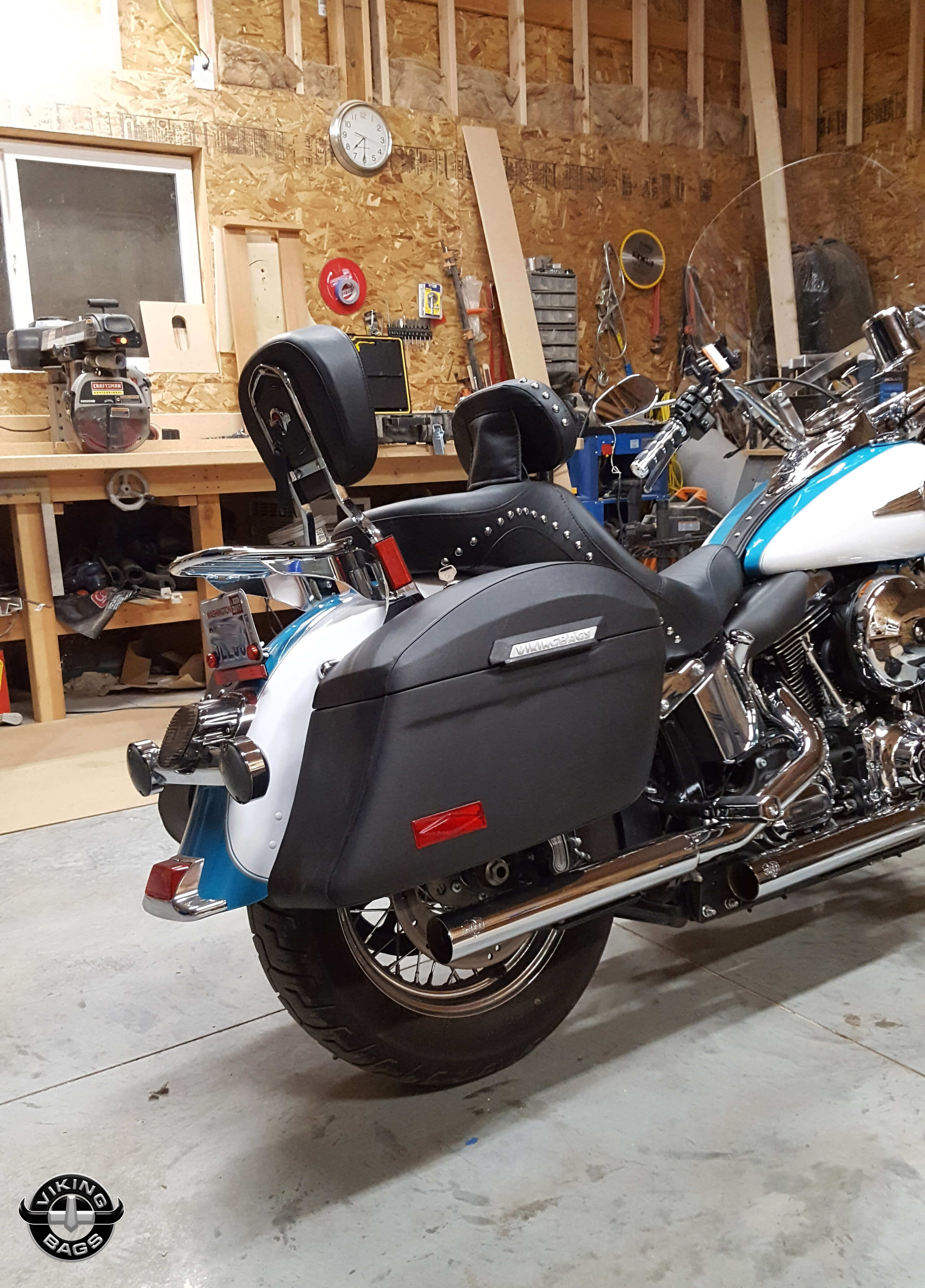 hard saddlebags for harley softail