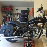 Harley-Davidson w/ Plain Charger Motorcycle Saddlebags