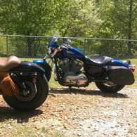 Harley-Davidson Sportster w/ Spear Series Motorcycle Saddlebags