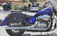 Charger Single Strap Honda Motorcycle Saddlebags