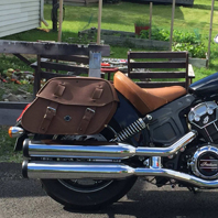 Indian Scout w/ Odia Brown Saddlebags