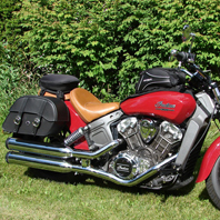 Indian Scout w/ Charger Dual Strap Series Motorcycle Saddlebags