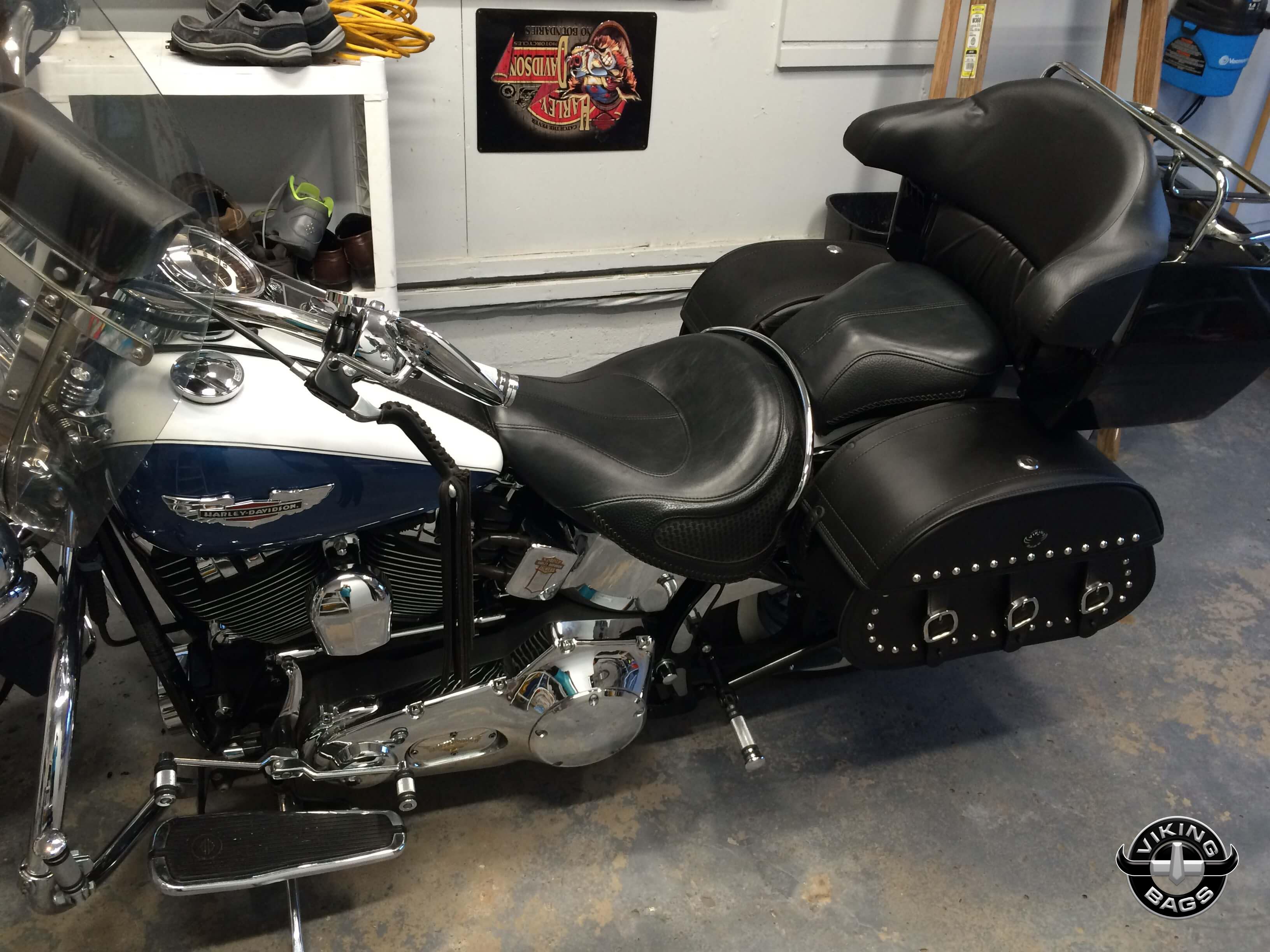 softail custom saddlebags