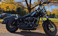 Paul's Harley-Davidson Dyna Fat Bob w/ Side Pocket Leather Saddlebags