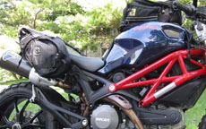 Ducati Monster w/ Viking Dirtman Enduro Saddlebags