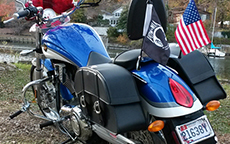 Randolh Thomas’ 2007 Victory w/ Universal Slanted Motorcycle Bags
