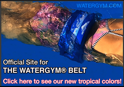 water aerobics exercise float belt by watergym
