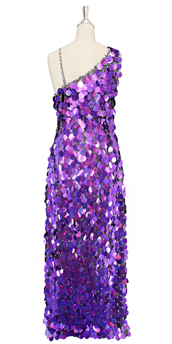 Long Dress | Handmade | Paillette Sequin Spangles | Hologram Gold ...