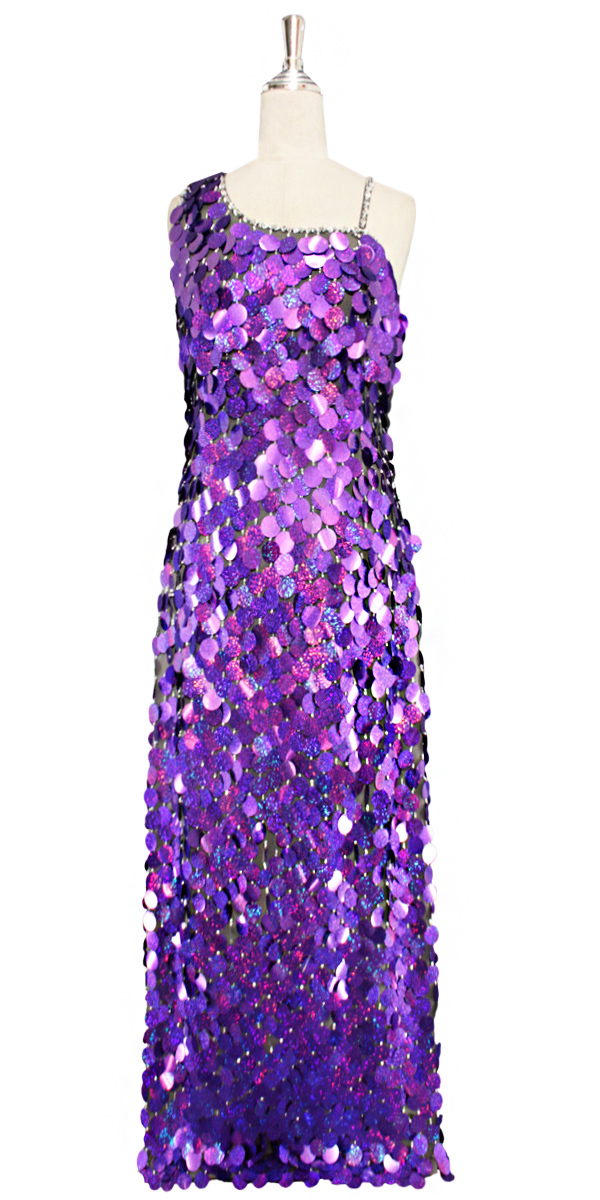 Long Dress | Handmade | Paillette Sequin Spangles | Hologram Gold ...