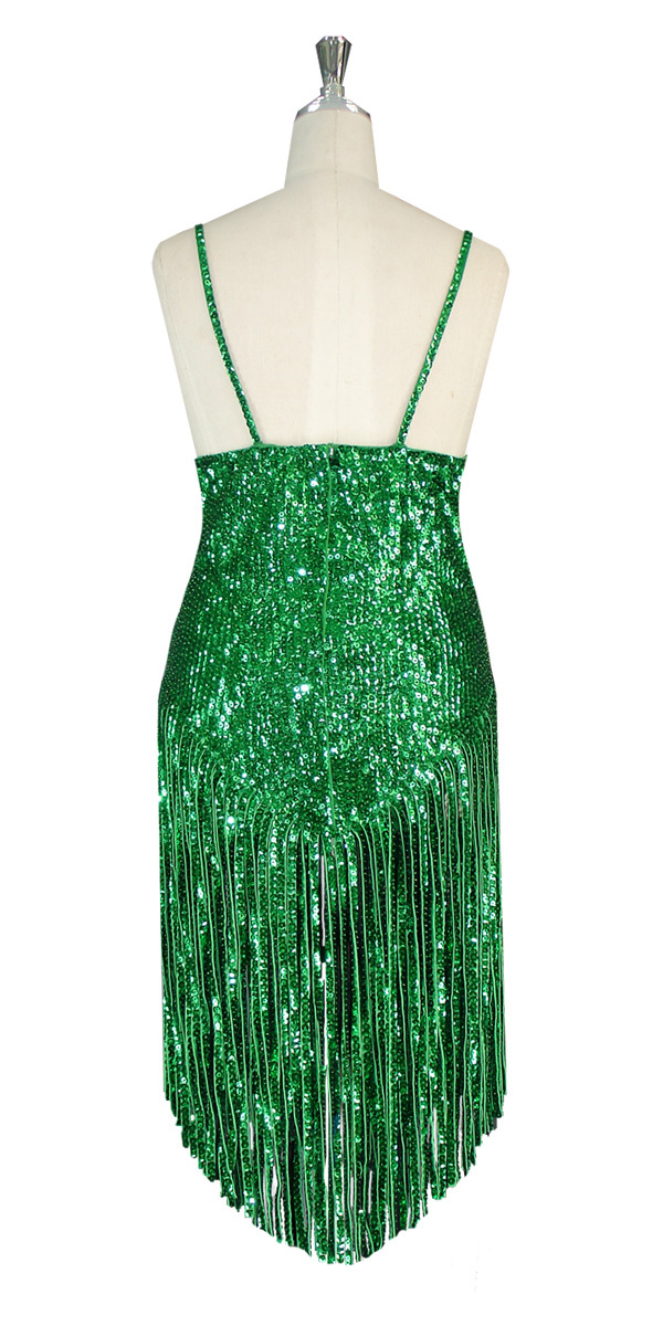 green sequin two piece
