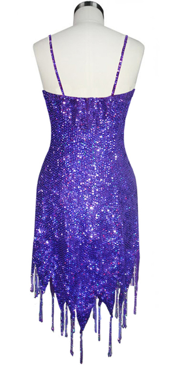 Short Beaded Hemline Dress | 8mm Round Sequin Spangles | Hologram ...