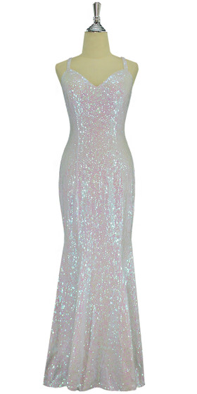 Long handmade sequin dress